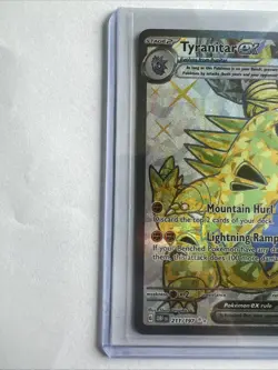 Tyranitar ex - Ultra Rare Holo SV03: Obsidian Flames 211/197 DMG Pokemon TCG - Image 2