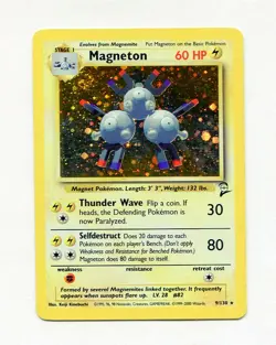 Magneton 9/130 Base Set 2 Holo Rare Pokemon TCG Wotc 💎 NM - Image 1