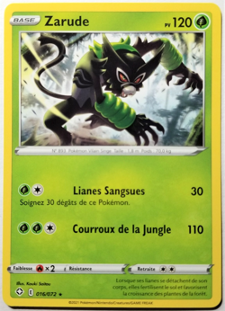 Carte Pokemon Zarude 016/072 ★ Destinees Radieuses FR - Image 1