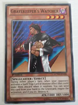 Yu-Gi-Oh! - Gravekeeper's Watcher - LCYW-EN186 - Common 1st Edition NM/Mint - Image 1