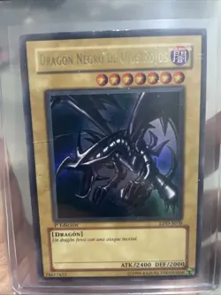Yu-Gi-Oh Red Eyes Black Dragon LDD-S070 1st Edition Spanish Vintage Damaged HP - Image 1