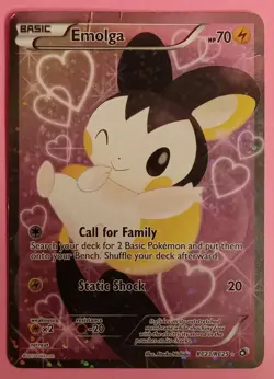 Pokemon TCG Emolga RC23/RC25 Full Art Ultra Rare Holo Legendary Treasures MP - Image 1