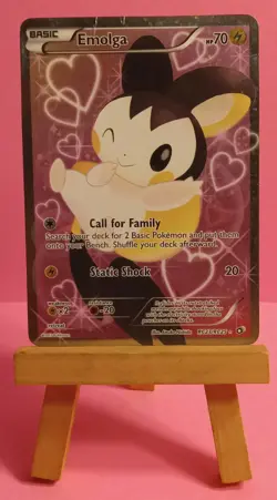 Pokemon TCG Emolga RC23/RC25 Full Art Ultra Rare Holo Legendary Treasures MP - Image 3