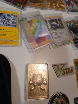 Pokemon Tcg 550+ Card Lot 23k Gold , Fan Art Holos Ultra Rare Chips Book Toppers - Image 5
