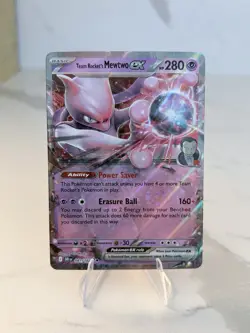 Pokemon TCG Team Rockets Mewtwo EX Double Rare Card 081/182 - Image 1