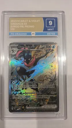 Pokemon TCG Greninja EX SVP132 Shrouded Fable Black Star Promo Card PSA 9 - Image 1