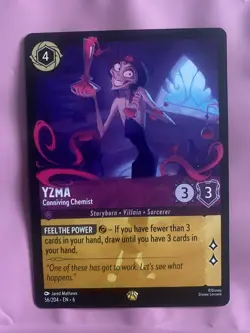 Disney Lorcana Yzma Conniving Chemist Legendary Non-Foil Card 56/204 Azurite Sea - Image 1