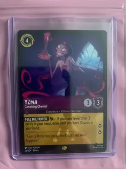 Disney Lorcana Yzma Conniving Chemist Legendary Non-Foil Card 56/204 Azurite Sea - Image 2