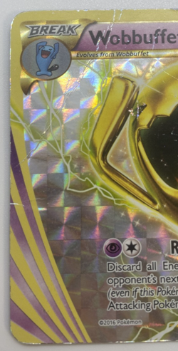 Wobbuffet BREAK XY155 XY Promo Holo Pokemon TCG Card English 2016 HEAVILY Played - Image 4