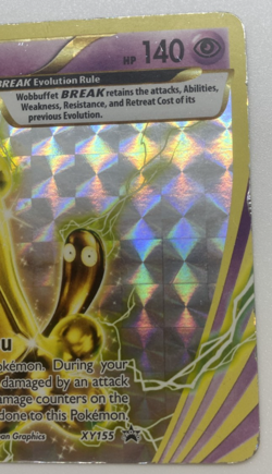 Wobbuffet BREAK XY155 XY Promo Holo Pokemon TCG Card English 2016 HEAVILY Played - Image 5