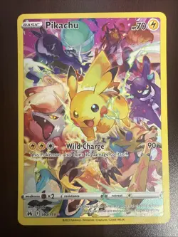 Pikachu 160/159 - Crown Zenith - NM - Full Art Secret Rare Pokemon TCG - Image 1