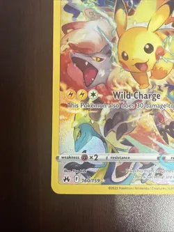 Pikachu 160/159 - Crown Zenith - NM - Full Art Secret Rare Pokemon TCG - Image 5