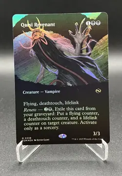 Qarsi Revenant #338 Borderless FOIL Tarkir: Dragonstorm Magic MTG - Image 1