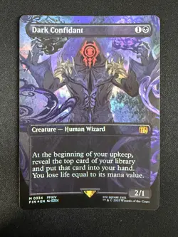 Dark Confidant (BORDERLESS FOIL) Final Fantasy - Magic the Gathering - Image 1