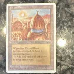 Wizards of the Coast Magic City of Brass Revised Land Rare English White Border - Image 1