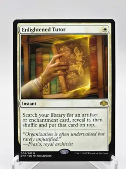 MTG Enlightened Tutor Dominaria Remastered DMR Rare NM Magic The Gathering White - Image 1
