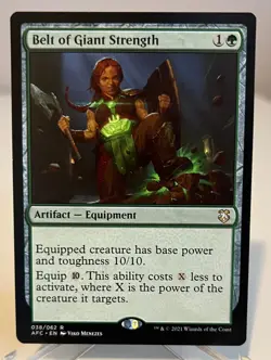MTG - Belt of Giant Strength Commander: Adventures in the Forgotten Realms NM! - Image 1