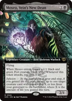 Moseo, Vein's New Dean (Extended Art) R Secrets of Strixhaven 326 NM Foil - Image 1