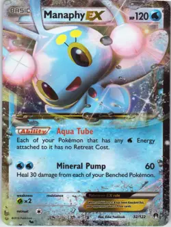 Manaphy EX – Pokemon TCG XY BREAKpoint 32/122 Ultra Rare MP - Image 1