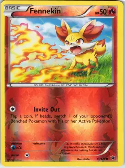 Fennekin – Pokemon TCG XY Base Set 11/146 Reverse Holo MP - Image 1