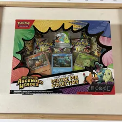 New Pokemon Ascended Heroes First Partners Deluxe Pin Collection Box SEALED - Image 1