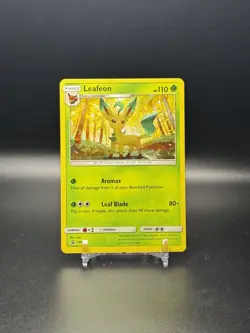 POKEMON SUN & MOON PROMOS #SM237 LEAFEON BLACK STAR PROMO - NM - Image 1