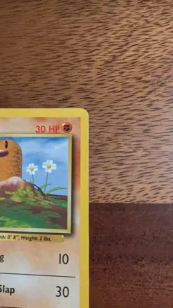 Pokemon TCG - Diglett (47/102) - Base Set - Fight Symbol Error/Misprint - NM - Image 3