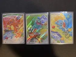 Pokemon First Partner Illustration Kanto Starters Promos Set MEP 037 038 039 - Image 1
