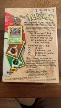 Pokemon Fossil (1999) - "BodyGuard" Theme Deck - Factory Sealed - Image 2
