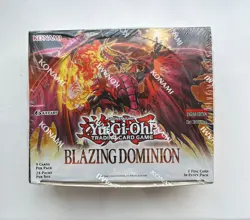 YuGiOh TCG: Blazing Dominion : Sealed Booster Box of 24 Packs : 1st Edition - Image 1