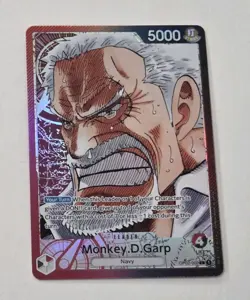 2022 One Piece Paramount War MONKEY D. GARP FOIL ALTERNATE ART OP02-002 - Image 1