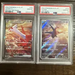 POKEMON JAPANESE 2024 LATIOS & LATIAS EX SAR SEQUENTIALLY NUMBERED PSA 10 - Image 1