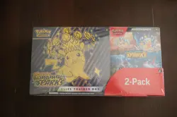 Pokemon Surging Sparks Booster Elite Trainer Box 2-pack- Rare Sealed - Image 1