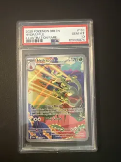 2025 POKEMON DRI EN-DESTINED RIVALS ILLUSTRATION RARE #188 HYDRAPPLE PSA 10 - Image 1