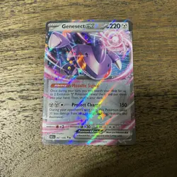 Pokemon TCG Genesect EX Black Bolt Holo Double Rare Card 067/086 - Image 1