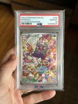 Pokemon TCG Morpeko Paradox Rift 206/182 IR PSA 10 cert “666” evil pikachu😈⚡ - Image 1