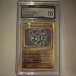 The Pokemon Company 2016 Pokemon Evolutions Machamp Reverse Holo 59/108 CGC 10 - Image 1