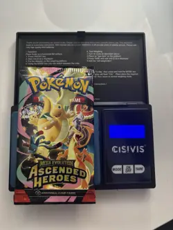 Pokemon Mega Evolution Ascended Heroes Booster Pack HEAVY 22.60gU Possible Hit! - Image 1