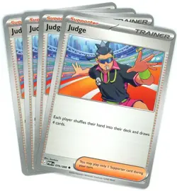 4x Judge 076/088 Me03: Perfect Order PLAYSET x4 - Pokemon TCG - NM - Image 1