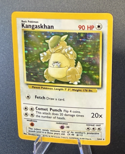 1999 Pokemon Jungle Kangaskhan 5/64 Holo Rare LP WOTC Vintage - Image 2