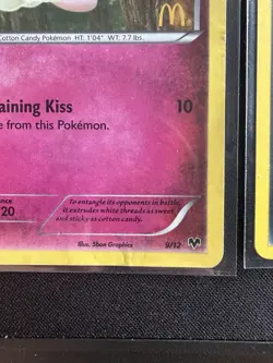 MODERATE PLAY McDonald’s Pokemon TCG Scrappy 10/12 Holo, Swirlix 9/12 Holo - Image 5
