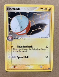 Electrode 27/106 EX Emerald - Uncommon Pokemon Card - NM/Mint - Image 1