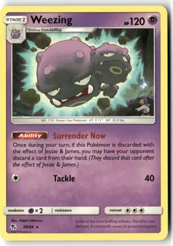 Weezing 29 Hidden Fates Pokemon Rare Near Mint - Image 1