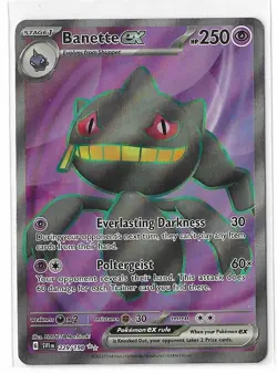 Banette ex 229/198 Scarlet & Violet Base Ultra Rare Pokemon NM - Image 1