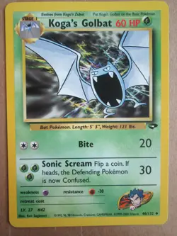 Koga's Golbat - 46/132 - Uncommon WOTC TCG—Gym Challenge Pokemon Card - Image 1