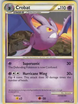 Pokemon TCG Crobat Rare Unleashed 14/95 - Image 1
