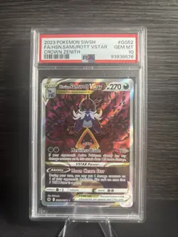Pokemon PSA 10 GEM Hisuian Samurott VSTAR GG52/GG70 Crown Zenith Holo 2022 #4137 - Image 1