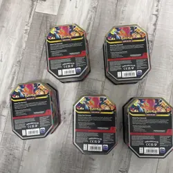Pokemon TCG Mega Charizard ex Tins Lot Of 5 EMPTY 2025 Charizard X-Y no cards - Image 3