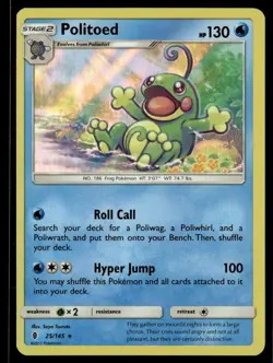 2017 Sun & Moon - Guardians Rising Politoed Stage 2/Rare Holo #25 - Image 1
