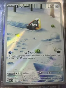 Snorunt 188/182 Illustration Rare, Paradox Rift, Full Art Holo Pokemon TCG, NM - Image 1